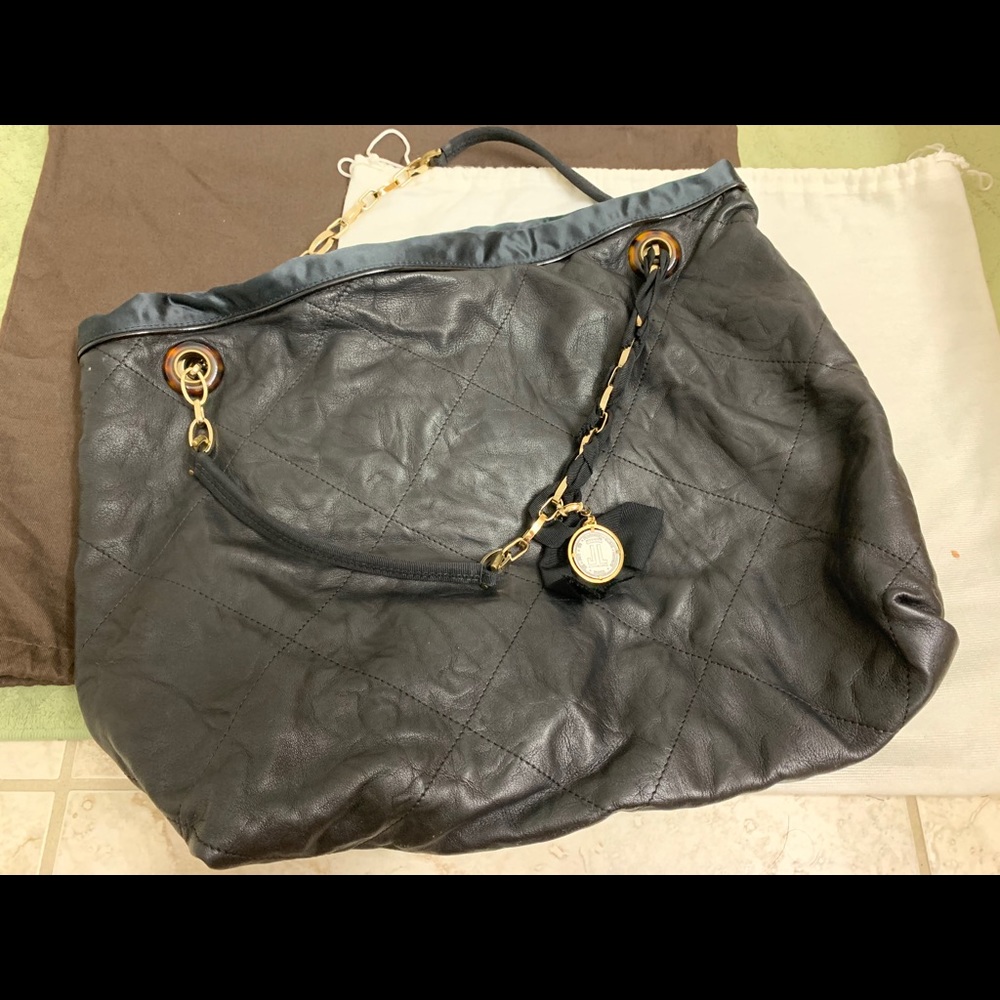 Lanvin black soft leather bag